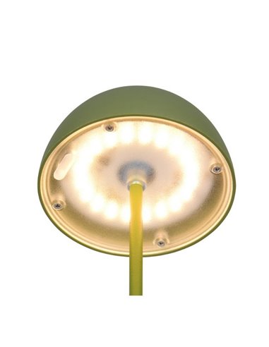 Lámpara de sobremesa LED recargable USB ORTIZ con función memoria y regulable 2W 150lm, 3000K IP20