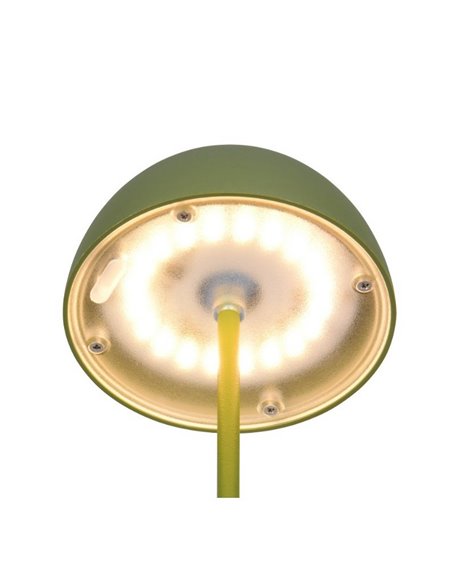 Lámpara de sobremesa LED recargable USB ORTIZ con función memoria y regulable 2W 150lm, 3000K IP20