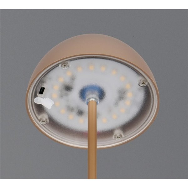 Lámpara LED de sobremesa moderna ORTIZ recargable con USB y regulable 2W 150lm, 3000K IP20