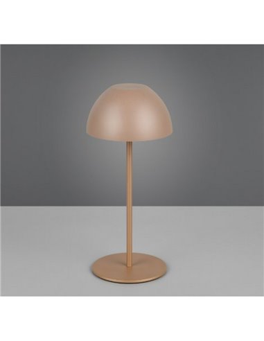 Lámpara LED de sobremesa moderna ORTIZ recargable con USB y regulable 2W 150lm, 3000K IP20