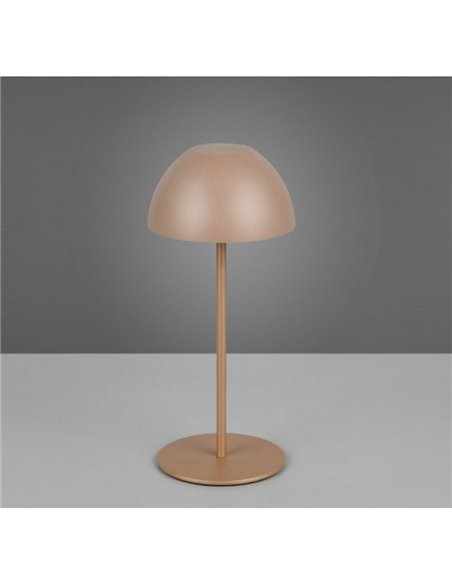 Lámpara LED de sobremesa moderna ORTIZ recargable con USB y regulable 2W 150lm, 3000K IP20