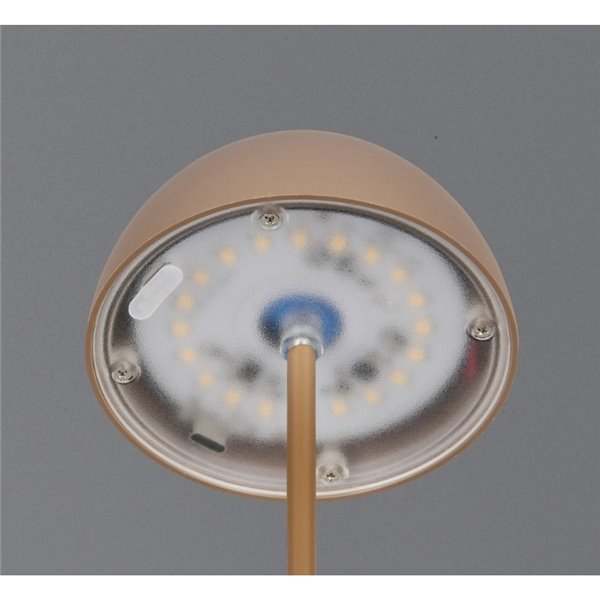 Lámpara LED de sobremesa moderna ORTIZ recargable con USB y regulable 2W 150lm, 3000K IP20