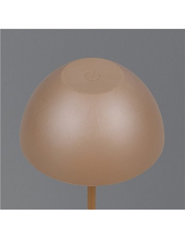 Lámpara LED de sobremesa moderna ORTIZ recargable con USB y regulable 2W 150lm, 3000K IP20