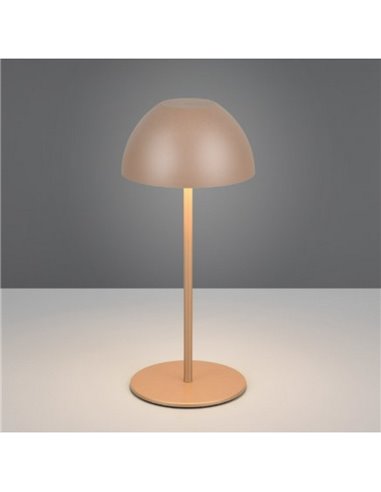 Lámpara LED de sobremesa moderna ORTIZ recargable con USB y regulable 2W 150lm, 3000K IP20