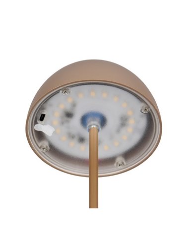 Lámpara LED de sobremesa moderna ORTIZ recargable con USB y regulable 2W 150lm, 3000K IP20