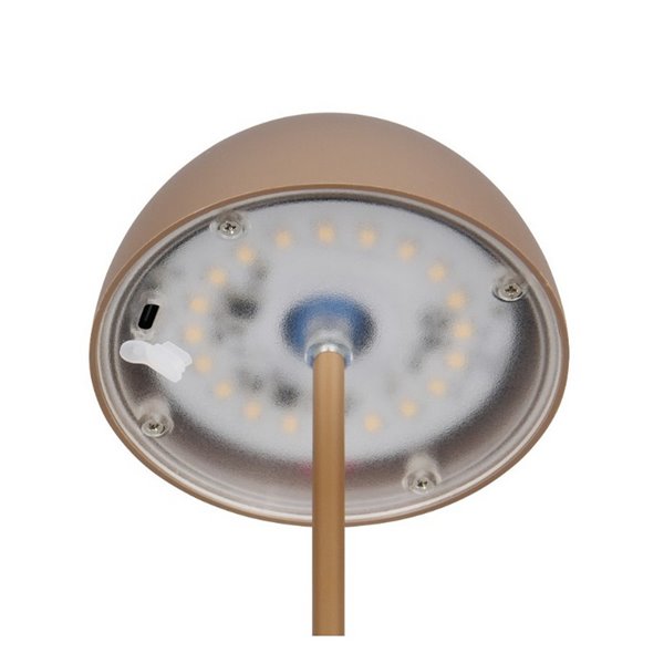 Lámpara LED de sobremesa moderna ORTIZ recargable con USB y regulable 2W 150lm, 3000K IP20