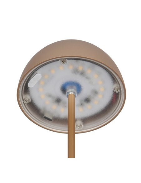 Lámpara LED de sobremesa moderna ORTIZ recargable con USB y regulable 2W 150lm, 3000K IP20