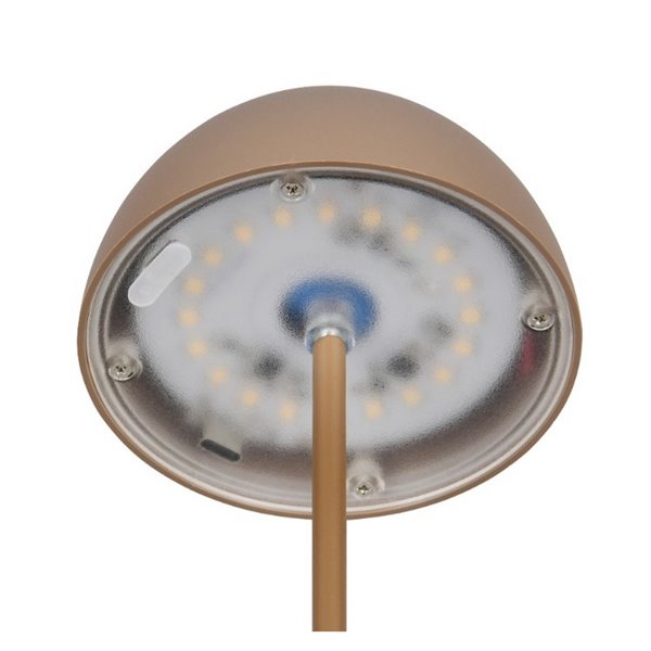 Lámpara LED de sobremesa moderna ORTIZ recargable con USB y regulable 2W 150lm, 3000K IP20