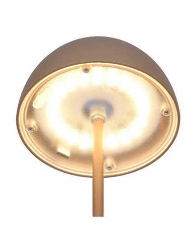 Lámpara LED de sobremesa moderna ORTIZ recargable con USB y regulable 2W 150lm, 3000K IP20