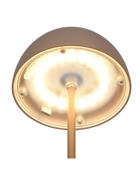 Lámpara LED de sobremesa moderna ORTIZ recargable con USB y regulable 2W 150lm, 3000K IP20