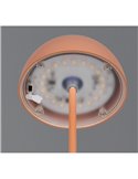 Lámpara LED de sobremesa regulable ORTIZ recargable con USB y regulable 2W 150lm, 3000K IP20