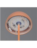 Lámpara LED de sobremesa regulable ORTIZ recargable con USB y regulable 2W 150lm, 3000K IP20