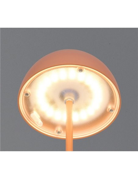 Luminária de mesa LED regulável ORTIZ, recarregável por USB e regulável, 2W, 150lm, 3000K, IP20