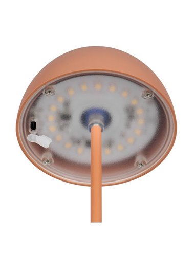 Lámpara LED de sobremesa regulable ORTIZ recargable con USB y regulable 2W 150lm, 3000K IP20