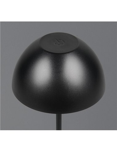 Lámpara LED de sobremesa con batería recargable USB ORTIZ regulable 2W 150lm, 3000K IP20