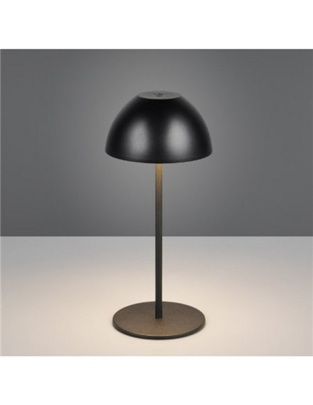 Lámpara LED de sobremesa con batería recargable USB ORTIZ regulable 2W 150lm, 3000K IP20