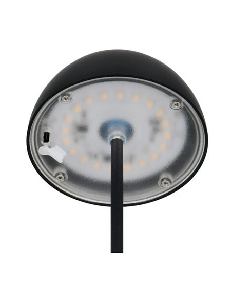 Lámpara LED de sobremesa con batería recargable USB ORTIZ regulable 2W 150lm, 3000K IP20