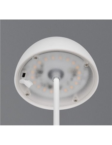 Lámpara LED de sobremesa con carga USB ORTIZ regulable 2W 150lm, 3000K IP20