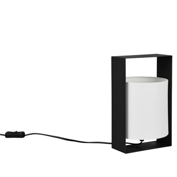 Lampe de table PAIL avec abat-jour en tissu, structure en métal, ampoule exclue. 1x E27 max. 10 W IP20