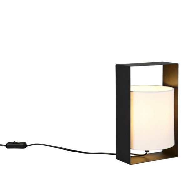 Lampe de table PAIL avec abat-jour en tissu, structure en métal, ampoule exclue. 1x E27 max. 10 W IP20
