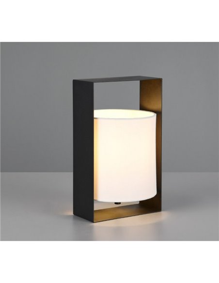 Lámpara de sobremesa con pantalla de tela PAIL estructura metálica bombilla excl. 1x E27 max. 10W IP20