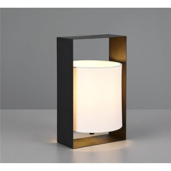 Lámpara de sobremesa con pantalla de tela PAIL estructura metálica bombilla excl. 1x E27 max. 10W IP20