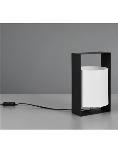 Luminária de mesa PAIL com cúpula de tecido, estrutura de metal, lâmpada excl. 1x E27 máx. 10 W IP20