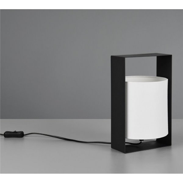 Lampe de table PAIL avec abat-jour en tissu, structure en métal, ampoule exclue. 1x E27 max. 10 W IP20