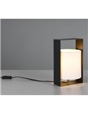 Lámpara de sobremesa con pantalla de tela PAIL estructura metálica bombilla excl. 1x E27 max. 10W IP20