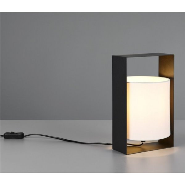 Lámpara de sobremesa con pantalla de tela PAIL estructura metálica bombilla excl. 1x E27 max. 10W IP20