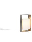 Lámpara de sobremesa decorativa PAIL estructura metálica y pantalla de tela blanca bombilla excl. 1x E27 max. 10W IP20