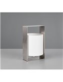 Lámpara de sobremesa decorativa PAIL estructura metálica y pantalla de tela blanca bombilla excl. 1x E27 max. 10W IP20