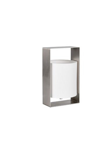 Luminária de mesa decorativa PAIL com estrutura de metal e cúpula de tecido branco, lâmpada excl. 1x E27 máx. 10 W IP20