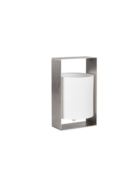 Luminária de mesa decorativa PAIL com estrutura de metal e cúpula de tecido branco, lâmpada excl. 1x E27 máx. 10 W IP20