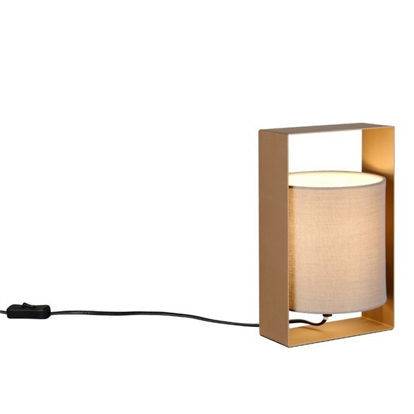 Lámpara de sobremesa moderna con pantalla de tela PAIL estructura metálica, bombilla excl. 1x E27 max. 10W IP20