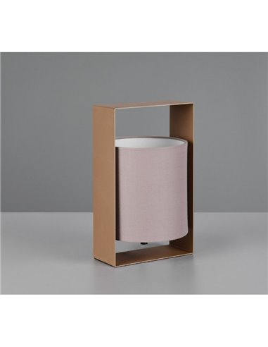 Lámpara de sobremesa moderna con pantalla de tela PAIL estructura metálica, bombilla excl. 1x E27 max. 10W IP20