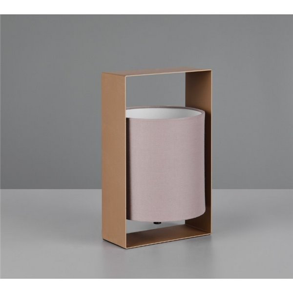 Lampe de table moderne avec abat-jour en tissu PAIL, structure en métal, ampoule exclue. 1x E27 max. 10 W IP20