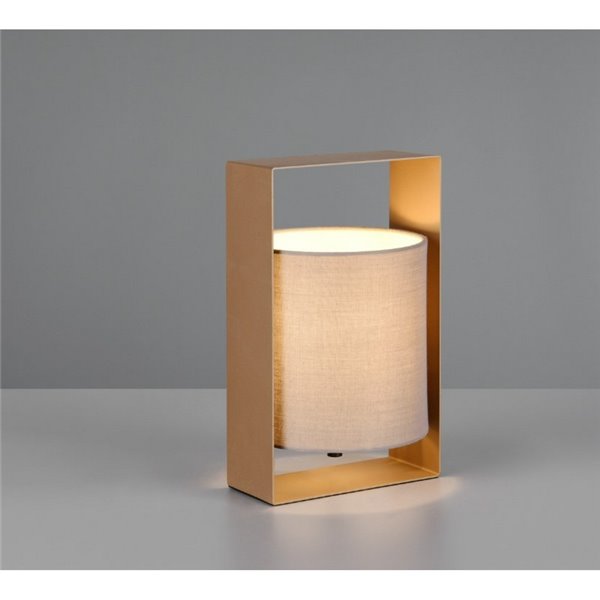 Lampe de table moderne avec abat-jour en tissu PAIL, structure en métal, ampoule exclue. 1x E27 max. 10 W IP20