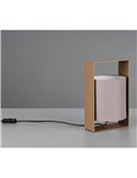 Lámpara de sobremesa moderna con pantalla de tela PAIL estructura metálica, bombilla excl. 1x E27 max. 10W IP20