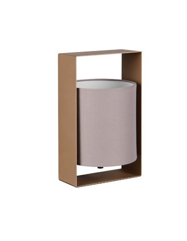 Luminária de mesa moderna com cúpula de tecido PAIL, estrutura de metal, lâmpada excl. 1x E27 máx. 10 W IP20