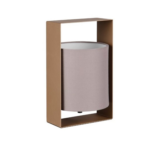 Lámpara de sobremesa moderna con pantalla de tela PAIL estructura metálica, bombilla excl. 1x E27 max. 10W IP20