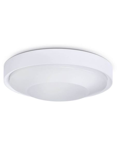 Puissant plafonnier d'extérieur à LED FLOC D320 30W IP65 3000Lm 3000K Blanc 1049B-L3130B-01