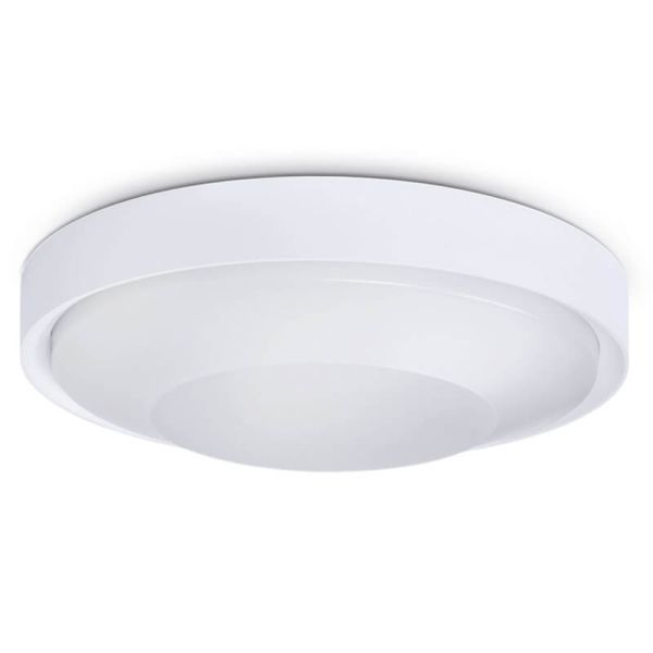 Puissant plafonnier d'extérieur à LED FLOC D320 30W IP65 3000Lm 3000K Blanc 1049B-L3130B-01