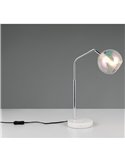 Lámpara de sobremesa pantalla redonda de vidrio iridiscente PAXTON bombilla excl. 1x E14 max. 10W IP20