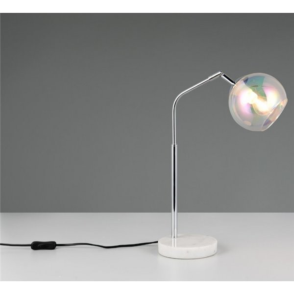 Lámpara de sobremesa pantalla redonda de vidrio iridiscente PAXTON bombilla excl. 1x E14 max. 10W IP20