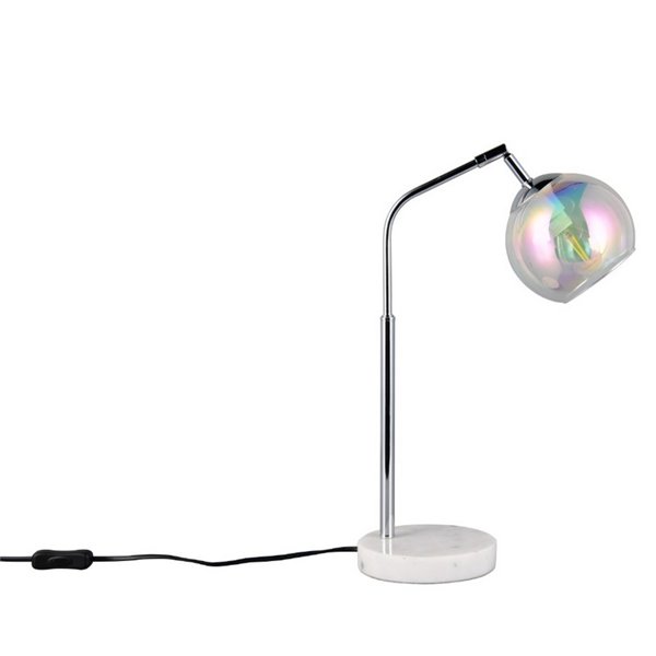 Lámpara de sobremesa pantalla redonda de vidrio iridiscente PAXTON bombilla excl. 1x E14 max. 10W IP20