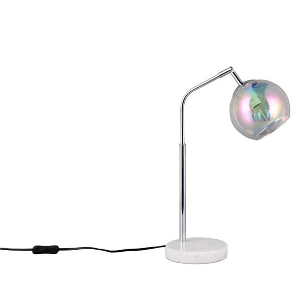 Lámpara de sobremesa pantalla redonda de vidrio iridiscente PAXTON bombilla excl. 1x E14 max. 10W IP20