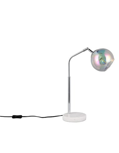 Lámpara de sobremesa pantalla redonda de vidrio iridiscente PAXTON bombilla excl. 1x E14 max. 10W IP20