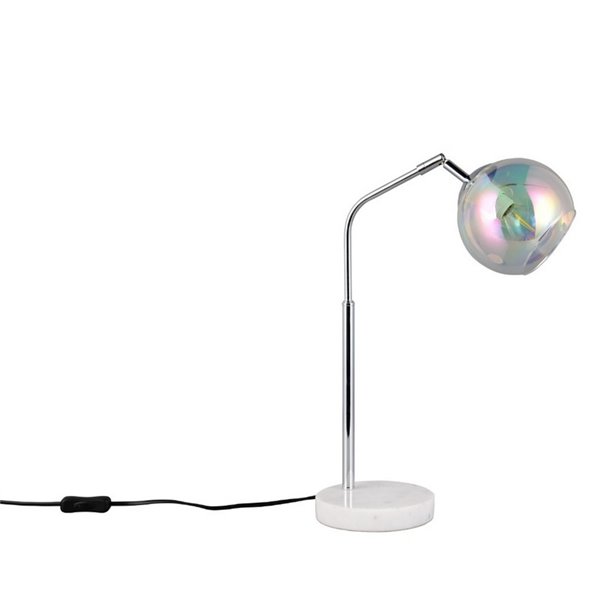 Lámpara de sobremesa pantalla redonda de vidrio iridiscente PAXTON bombilla excl. 1x E14 max. 10W IP20