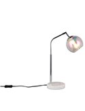 Lámpara de sobremesa pantalla redonda de vidrio iridiscente PAXTON bombilla excl. 1x E14 max. 10W IP20